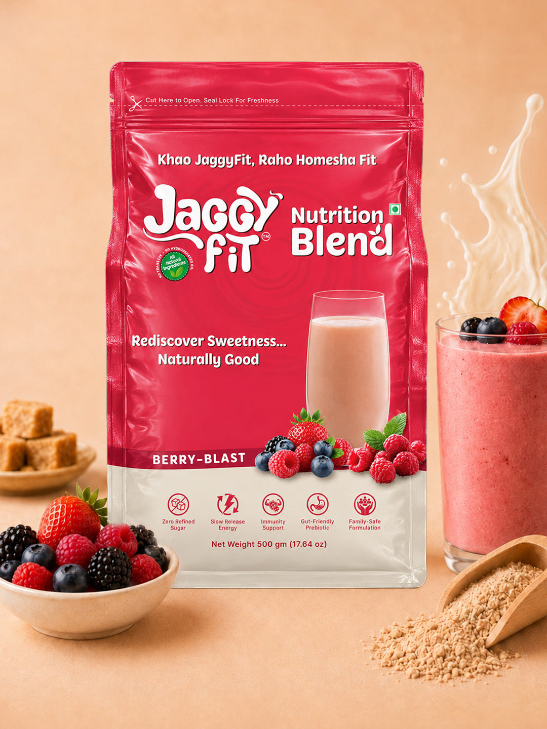 Berry Blast - JaggyFit Nutrition Blend (500g)