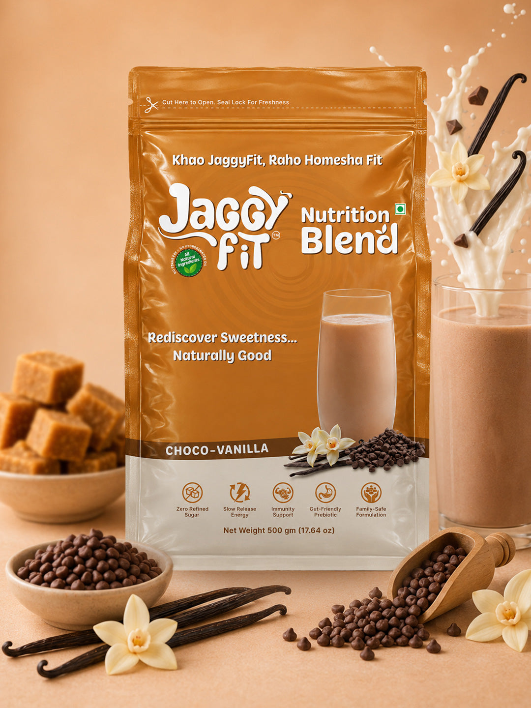 Choco Vanilla - JaggyFit Nutrition Blend (500g)